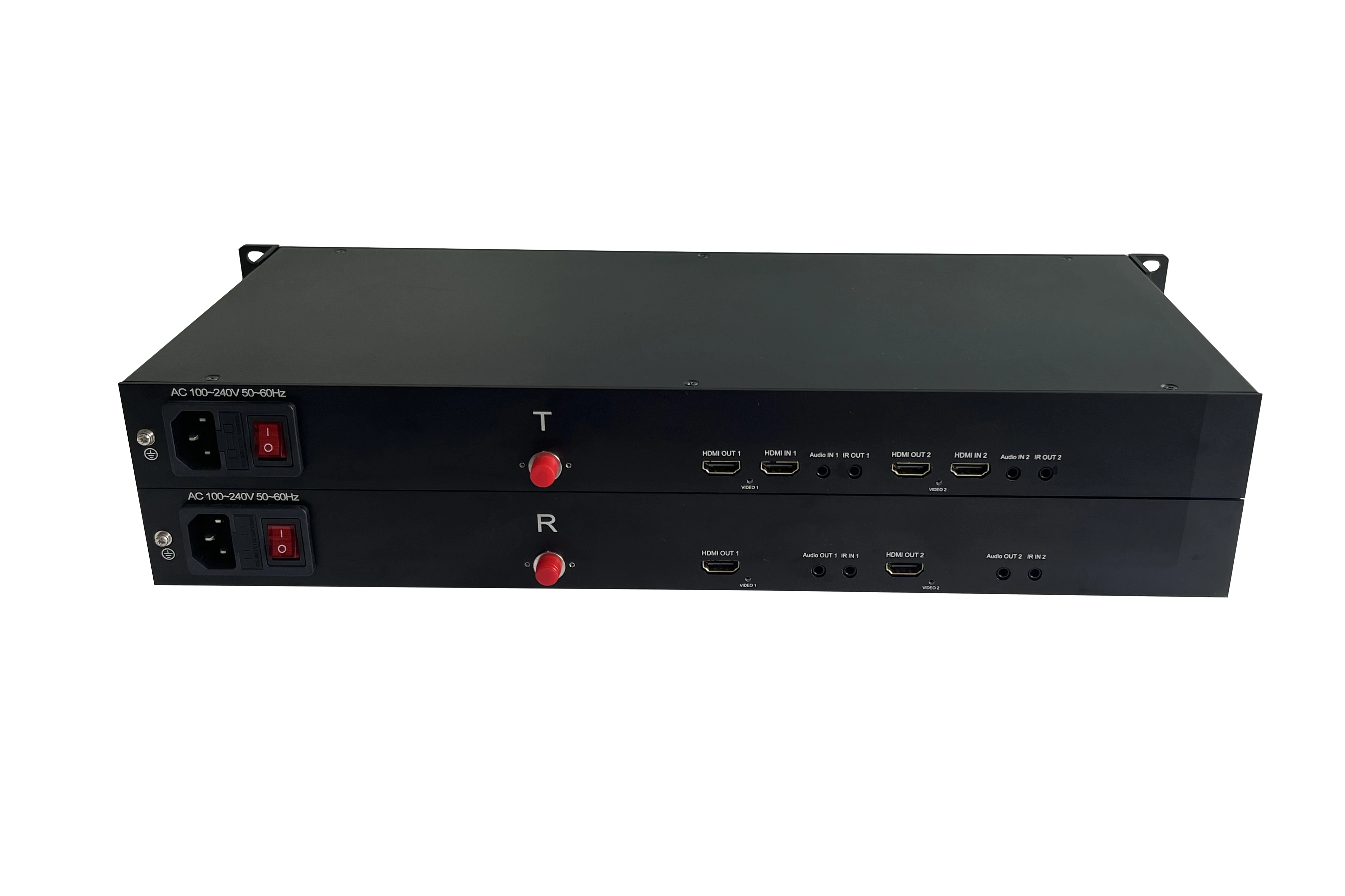 HDMI fiber converter with audio