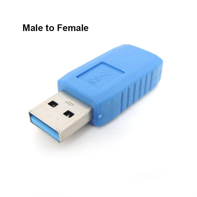 USB 3.0 Тип A «папа-папа-папа» Переходник-переходник Разъем USB3.0 AM-AF Переходник для ноутбука ПК Удлинитель кабеля синий blue M to F