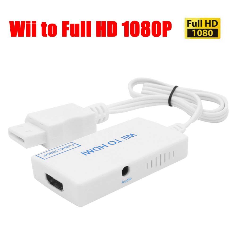 to HDMI-compatible Wii2 Converter Wii To HDMI Adapter Video Audio Connector WII to HDMI Converter чёрный