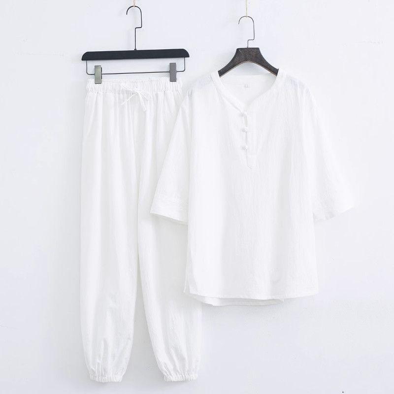 Мужская и женская одежда дзен-буддизма — даосская и культовая одежда из хлопка и льна Medium (M)